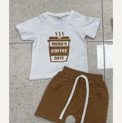 Baby Boy Mama's Coffee Date set