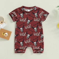 Baby Cow Print Romper