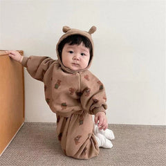 2-Piece Bear Print Set