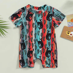 Baby Cow Print Romper