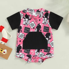 Baby Cowboy Print Bodysuit