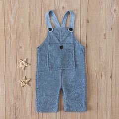 baby Solid Color Thermal Romper