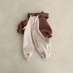 Baby Hooded Zipper Romper