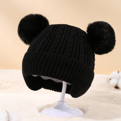 Baby Double Ball Knit Hat