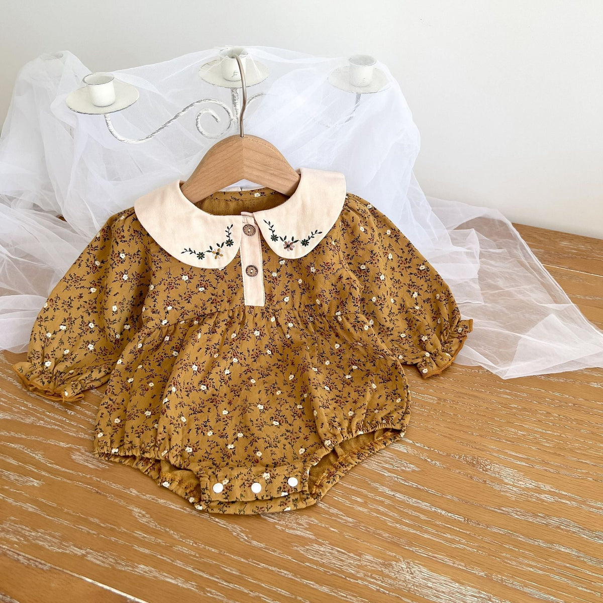 Baby Girl Flower Print Bodysuit