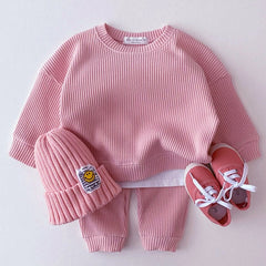 2 Piece Baby Solid Color Suit