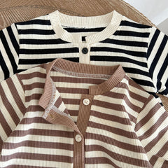 Baby Striped Print Romper