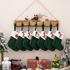 Christmas Knitted Stocking Gift Bag