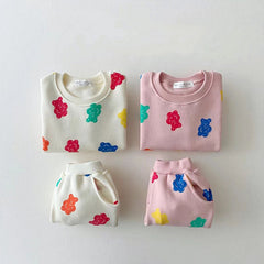 2-Piece Bear Print Set