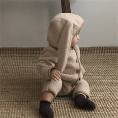 Baby Rabbit Wool Romper