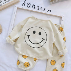 2pcs Baby Smiley Casual Set