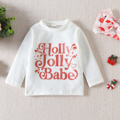 Baby Holly Jolly Babe Print Romper