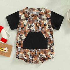 Baby Cowboy Print Bodysuit