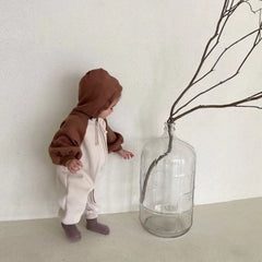 Baby Hooded Zipper Romper