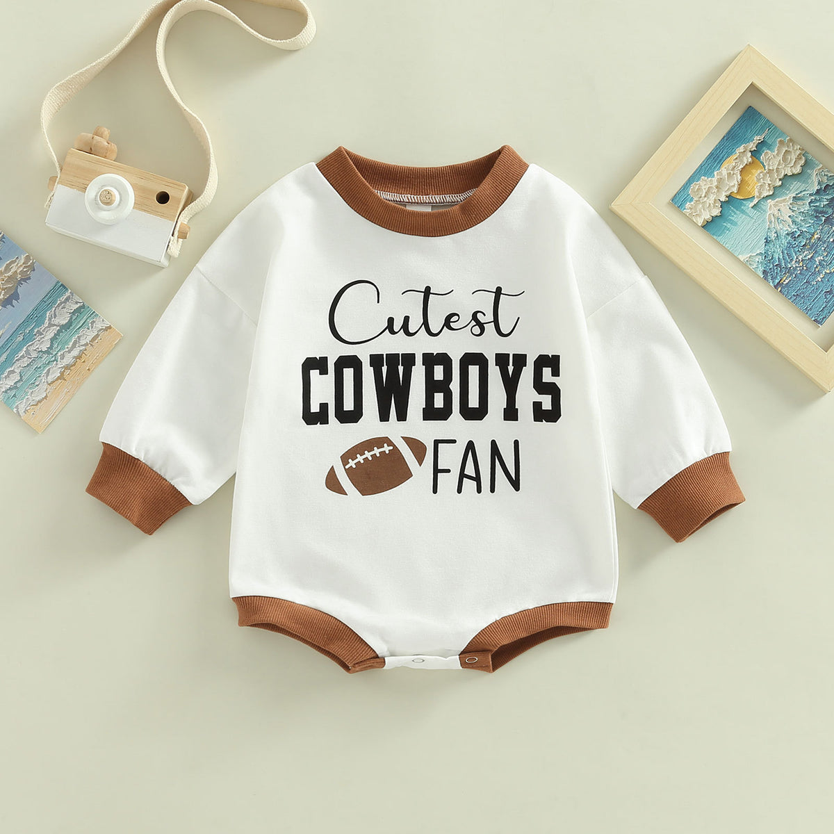 Baby Cutest Cowboy Fan Romper