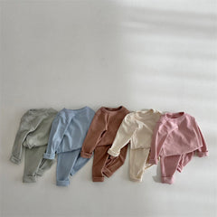 2 Piece Baby Solid Color Suit