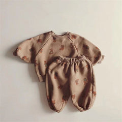 2-Piece Bear Print Set