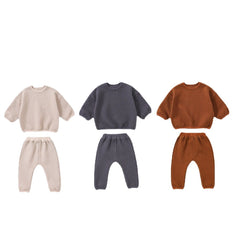 2-Piece Baby Solid Color Suit