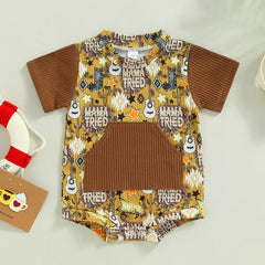 Baby Cowboy Print Bodysuit