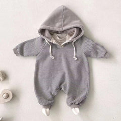 Baby Hooded Striped Romper