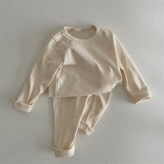 2 Piece Baby Solid Color Suit