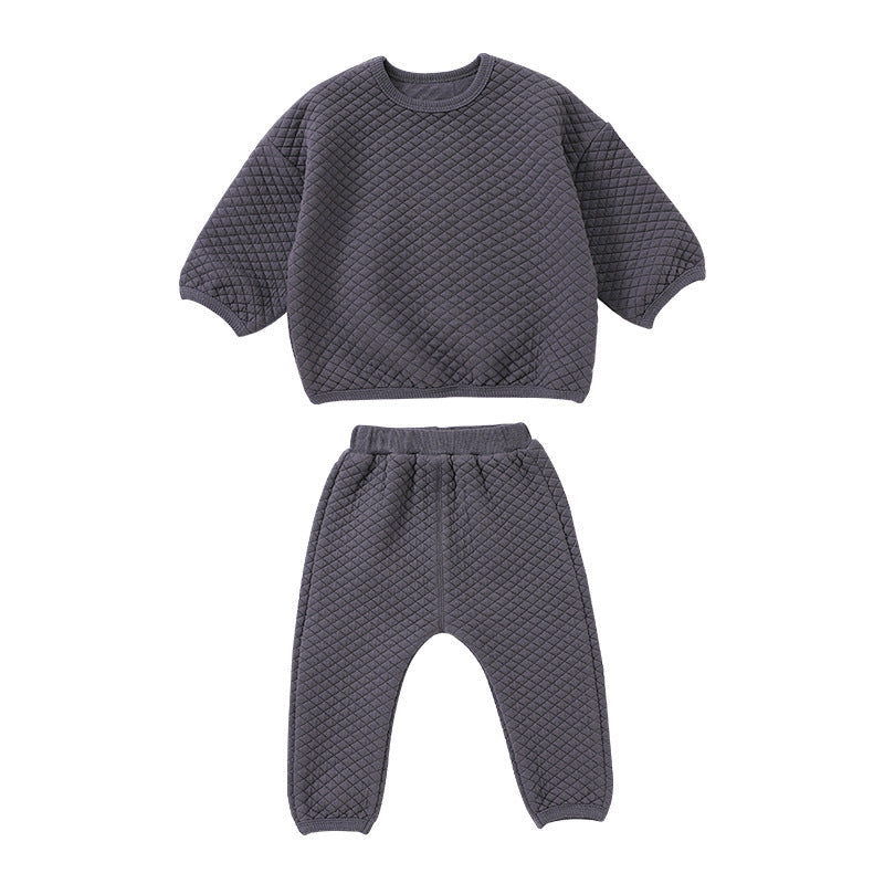 2-Piece Baby Solid Color Suit