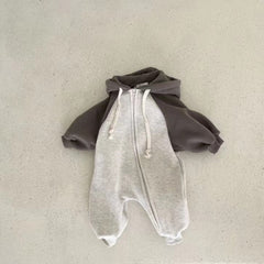 Baby Hooded Zipper Romper