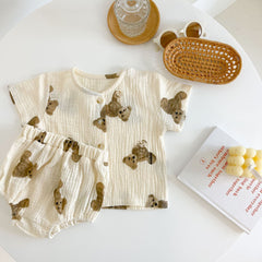 2-Piece Bear Print Set