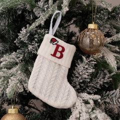 Christmas Knitted Stocking Gift Bag