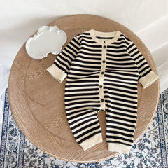 Baby Striped Print Romper