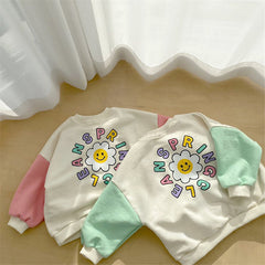 Baby Cute Stitching Sleeve Top