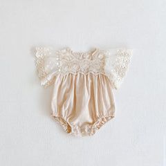 Baby Lace Flying Sleeve Bodysuit