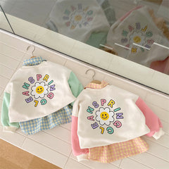 Baby Cute Stitching Sleeve Top