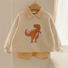 Baby Cute Dinosaur Print Casual Top