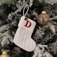 Christmas Knitted Stocking Gift Bag