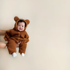 Baby Lamb Wool Thermal Romper