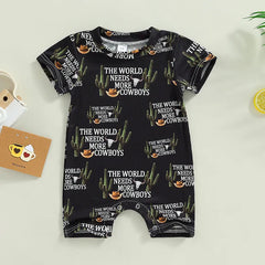 Baby Cow Print Romper