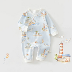 Baby Newborn Animal Pirates Print Romper