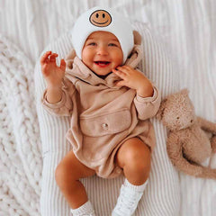 Baby Solid Color Round Neck Bodysuit