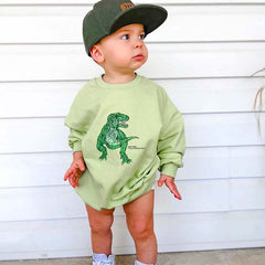 Baby Cute Dinosaur Print Casual Top