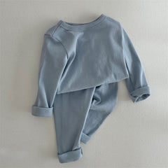 2 Piece Baby Solid Color Suit