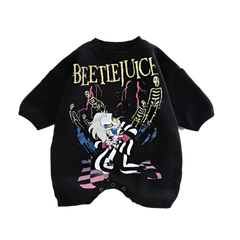 Baby Beetle Juice Print Romper