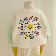 Baby Cute Stitching Sleeve Top