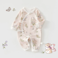 Baby Newborn Dream Garden Print Romper