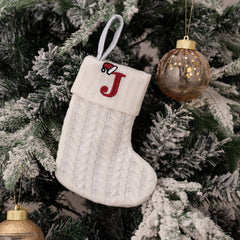 Christmas Knitted Stocking Gift Bag