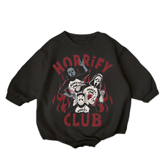Baby Horrify Club Print Romper