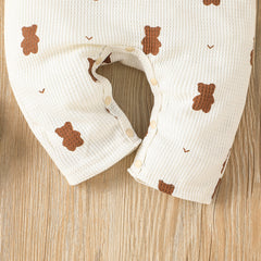 baby full print cartoon long sleeve jumpsuit