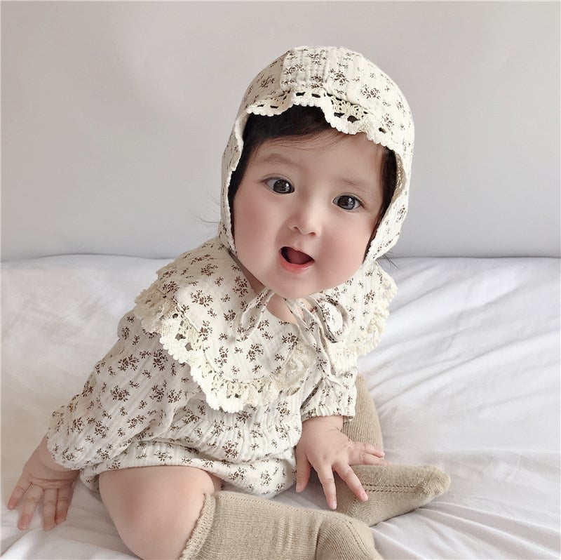 Baby Lace Doll Collar Hatshirt Hatshirt