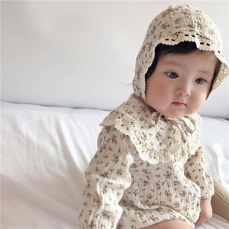 Baby Lace Doll Collar Hatshirt Hatshirt