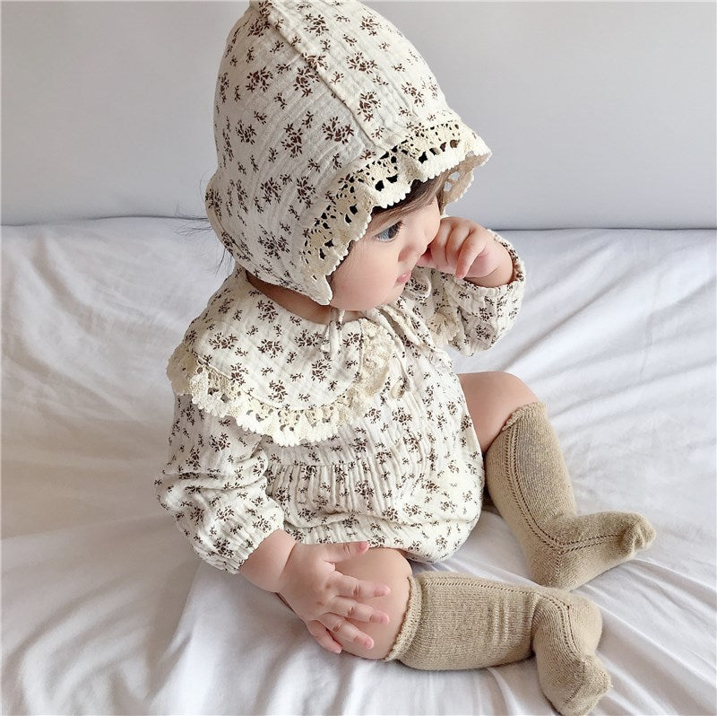 Baby Lace Doll Collar Hatshirt Hatshirt